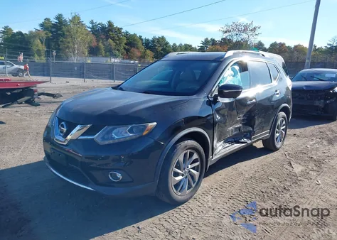 2015 Nissan Rogue Sl z USA, uszkodzony, nr VIN 5N1AT2MV6FC905357